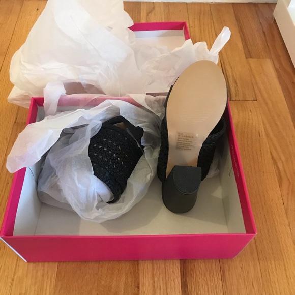 Shoedazzle Cellie Woven Block Sandal Heels - Picture 9 of 10